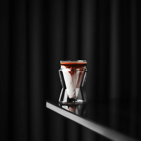 DW Series Glass Cup Transparent V-Shaped