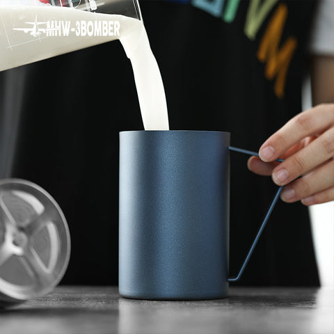 Manual Milk Frother 500ml- black