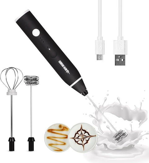 Electric Milk Frother black