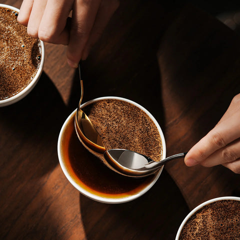 Cupping Spoon-Black & Gold