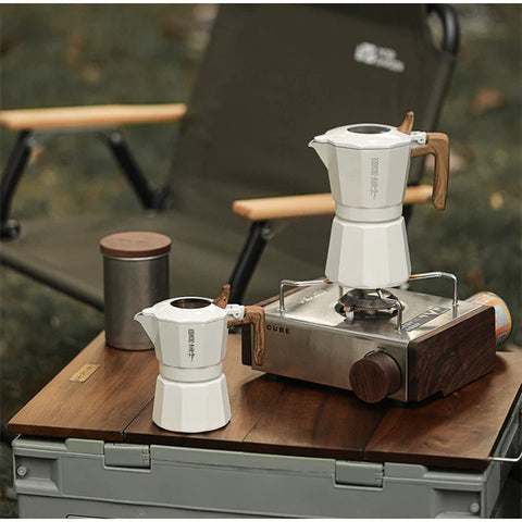 Double Valve Moka Pot 180ml-white