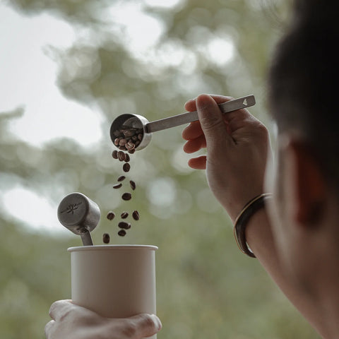 Long Measuring Spoon stainless steel-silver spot- 8g