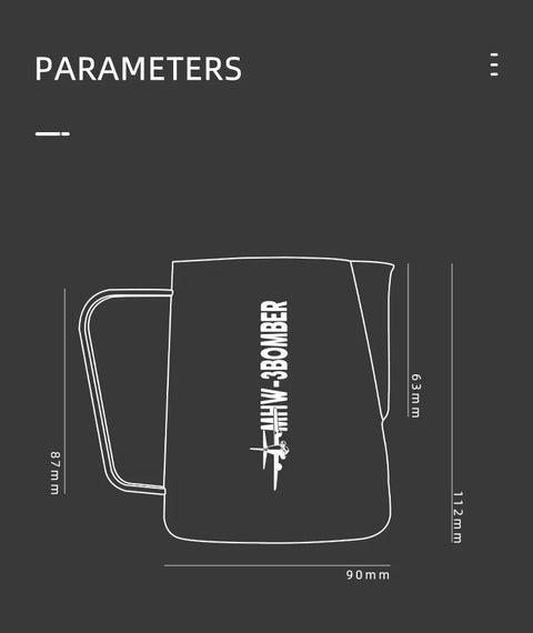 Milk pitcher 3.0 600ml- Matte Black