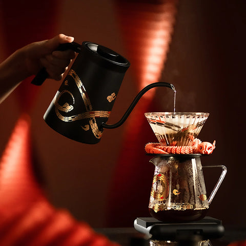 Assassin Gooseneck Electric Kettle-Year of the Snake Limited Edition-Black【UK】