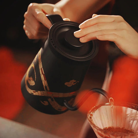 Assassin Gooseneck Electric Kettle-Year of the Snake Limited Edition-Black【UK】