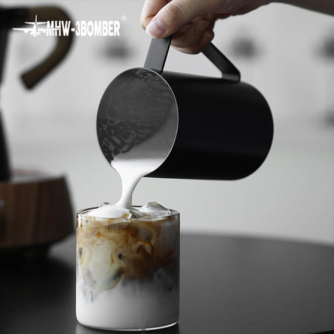 Manual Milk Frother 500ml- black