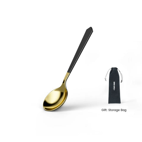 Cupping Spoon-Black & Gold