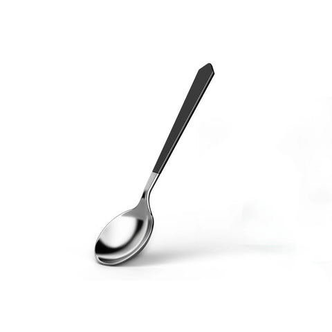 Cupping Spoon-Black & Silver