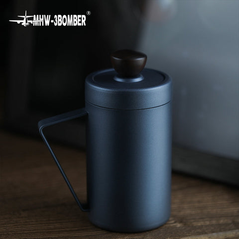 Manual Milk Frother 500ml- black