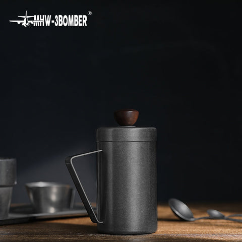 Manual Milk Frother 500ml- black