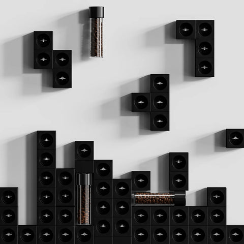 Energy Coffee Beans Storage Tubes-Single-Grey