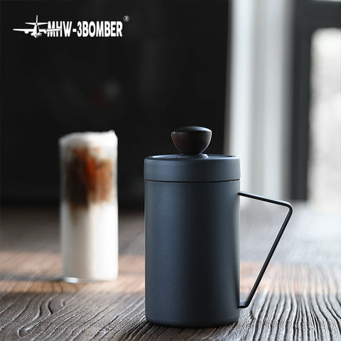 Manual Milk Frother 500ml- black
