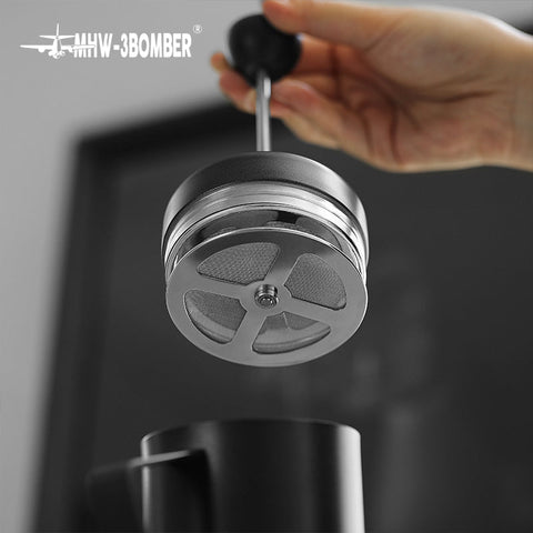 Manual Milk Frother 500ml- black