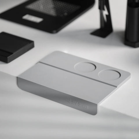 Silicone Pad 250*180mm-two holes-Gery