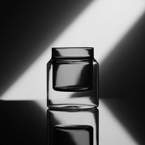 DW Series Glass Cup Transparent H-Shaped