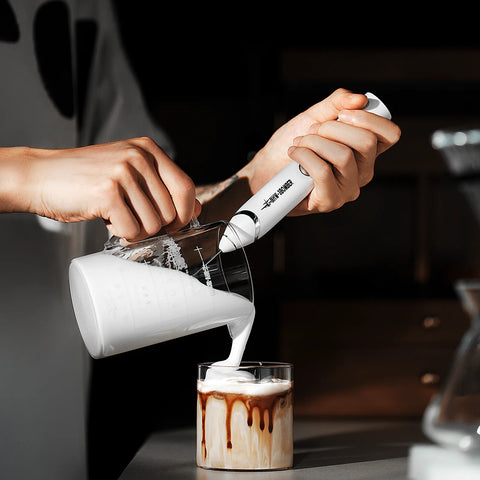 Electric Milk Frother-White