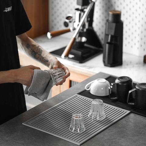 Silicone Dish Drying Pad- 400*300mm-grey