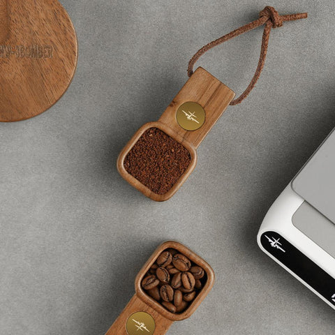 Jove solid wood measuring spoon-walnut-10g