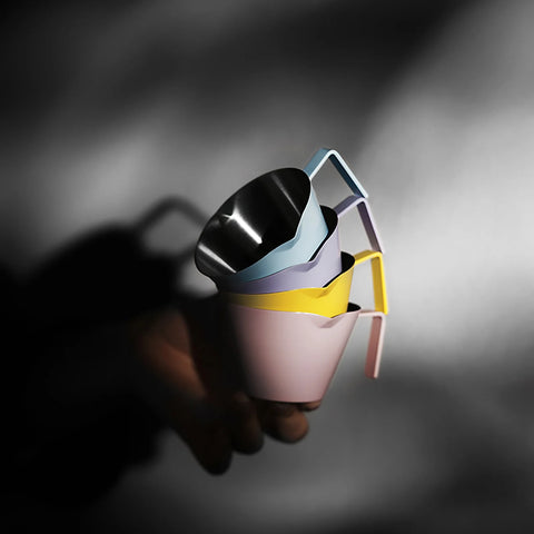 Stainless Steel Measuring Cup- 100ml-double mouth-blue