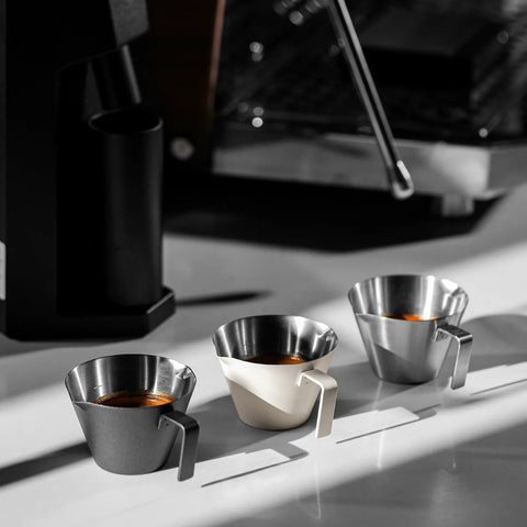 Stainless Steel Measuring Cup 100ml-double mouth- Matte Black