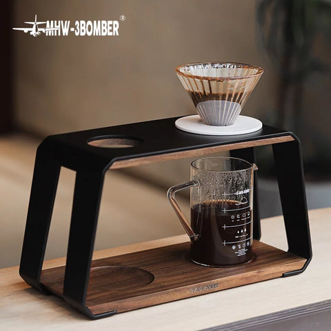 Ladder Dripper Stand double hole-black