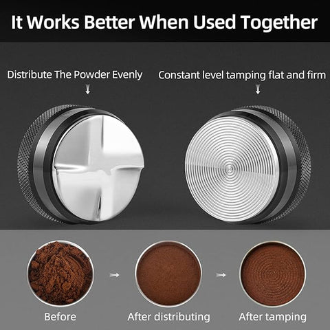 CD-Texture Tamper & Distributor 58.35mm Thread Black