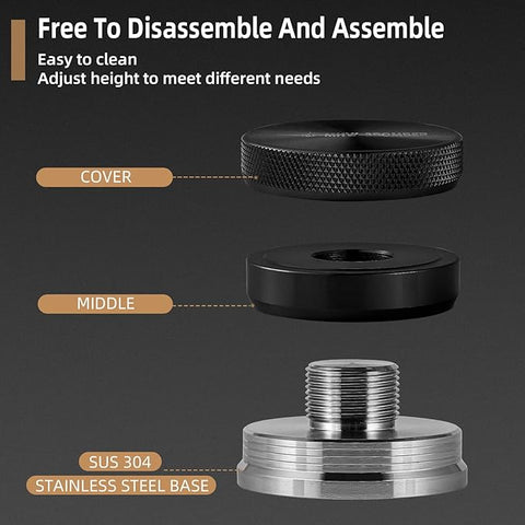 CD-Texture Tamper & Distributor 58.35mm Thread Black