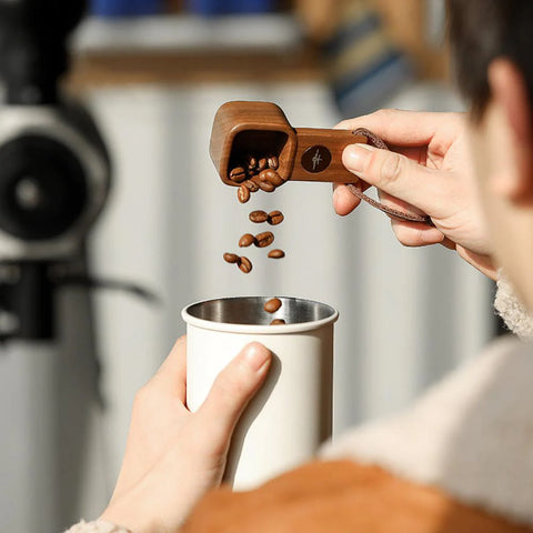 Jove solid wood measuring spoon-walnut-10g