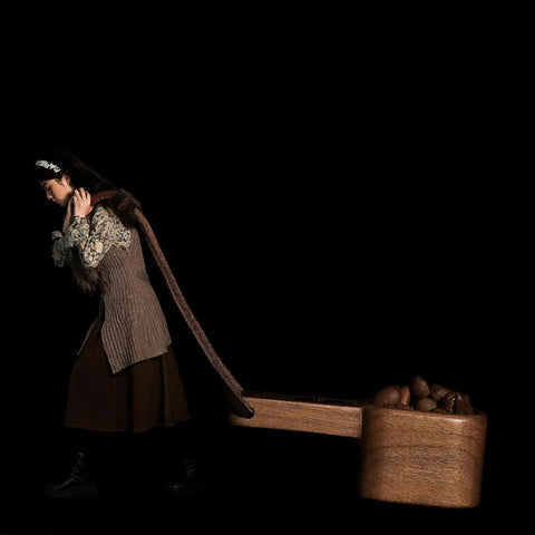 Jove solid wood measuring spoon-walnut-10g