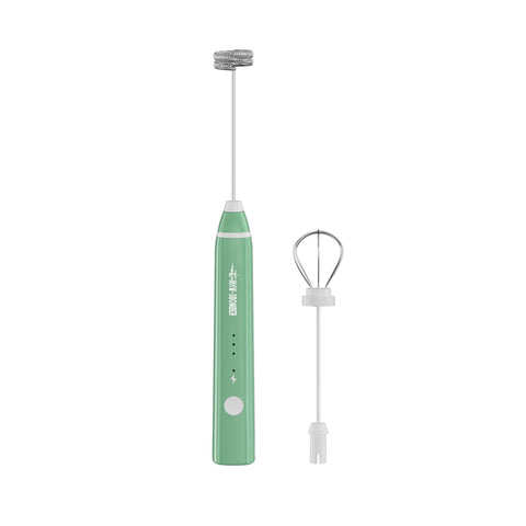 Electric Milk Frother- Green (Rechargeable)