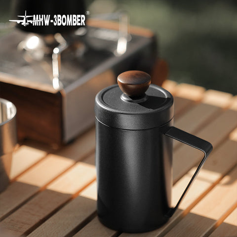 Manual Milk Frother 500ml- black